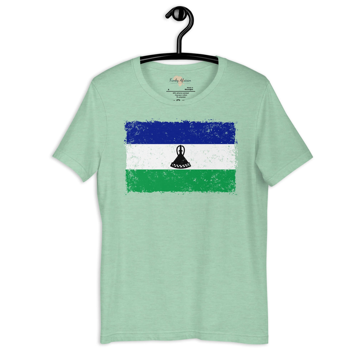 Lesotho grunge unisex tee Funky African