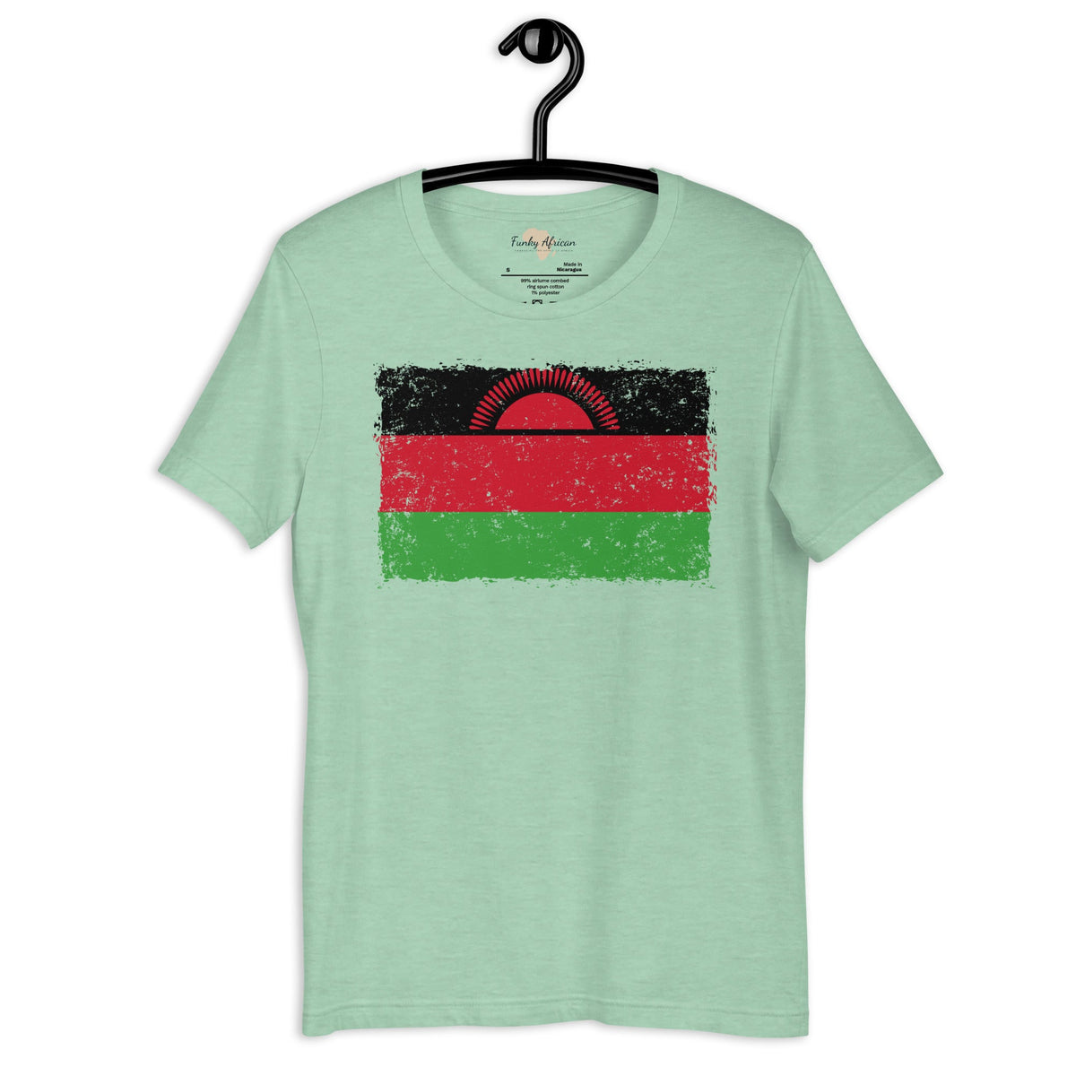 Malawi grunge unisex tee Funky African