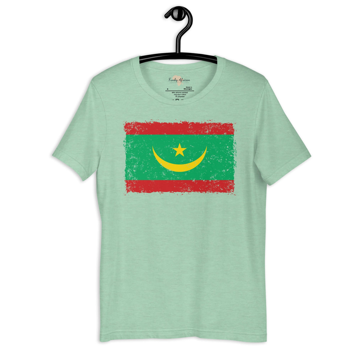Mauritania grunge unisex tee Funky African