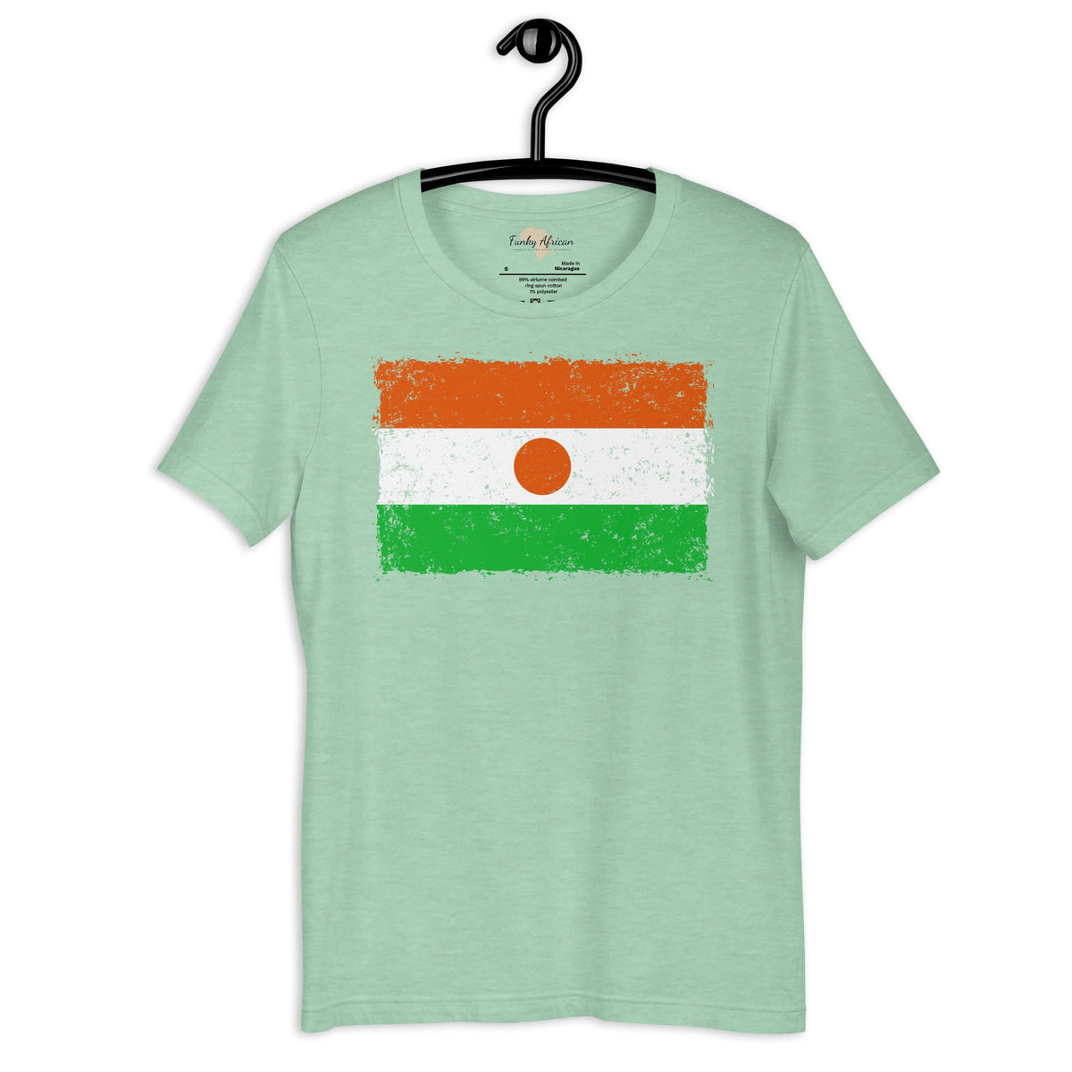 Nigerien grunge unisex tee Funky African
