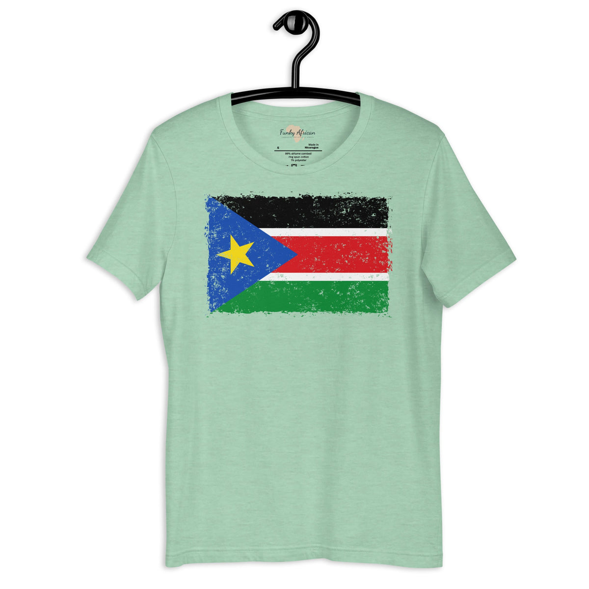 South Sudan grunge unisex tee Funky African