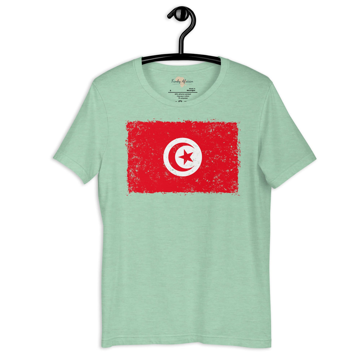 Tunisia grunge unisex tee Funky African