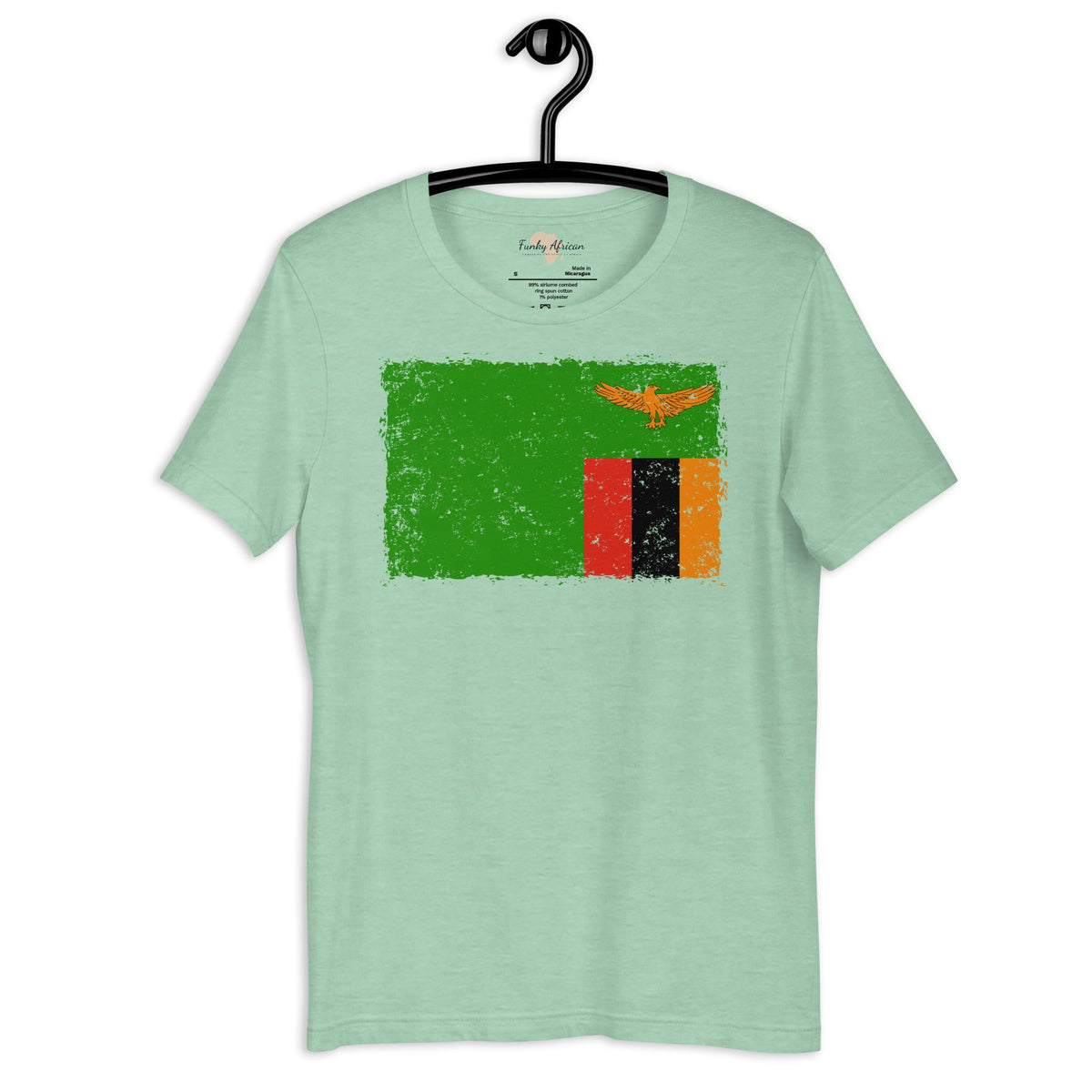 Zambia grunge unisex tee Funky African