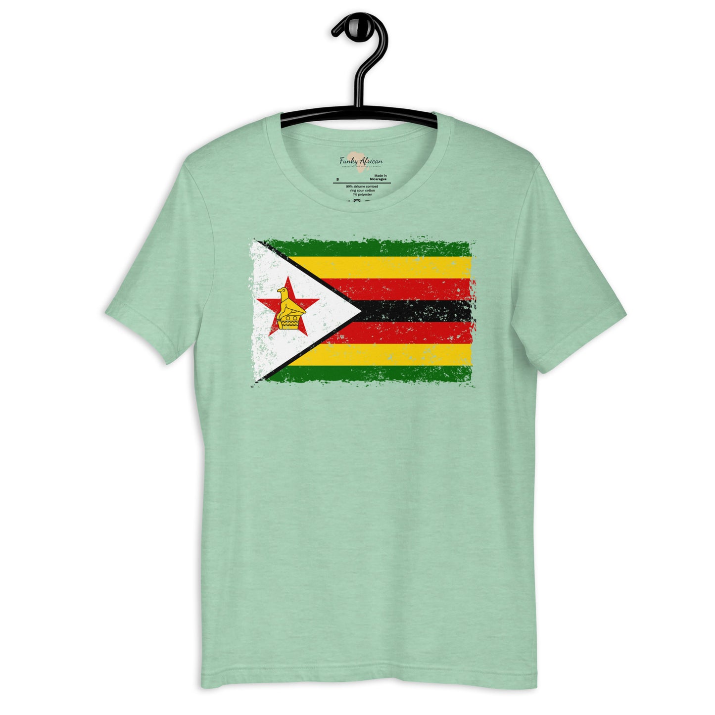 Zimbabwe grunge unisex tee