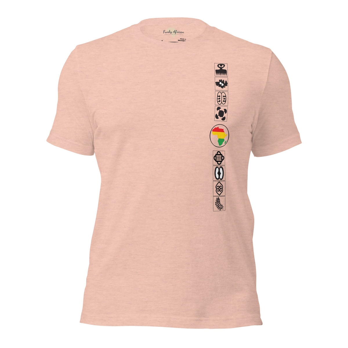 Adinkra Sided Unisex t-shirt Funky African