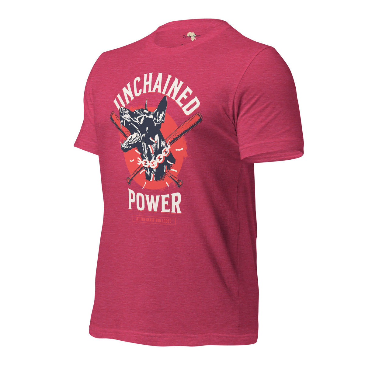 Unchained Power Unisex t-shirt Funky African