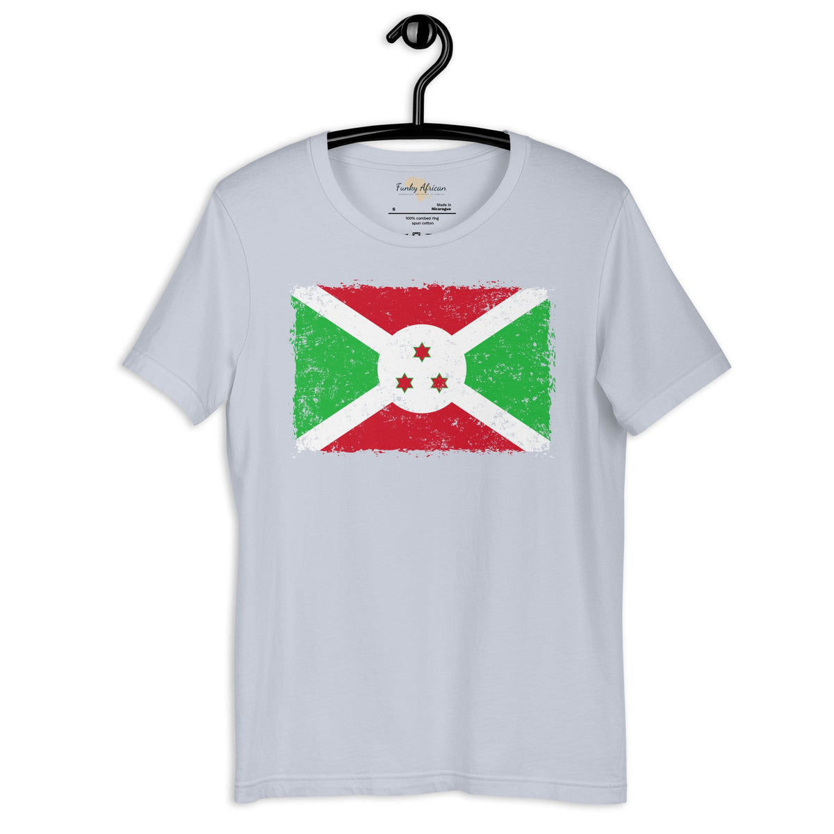 Burundi grunge unisex tee Funky African