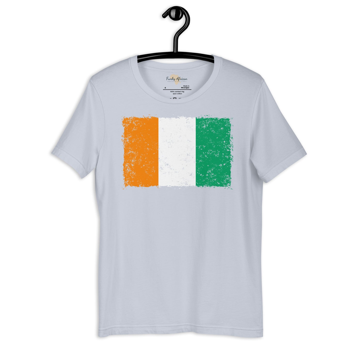 Côte d'Ivoire grunge unisex tee