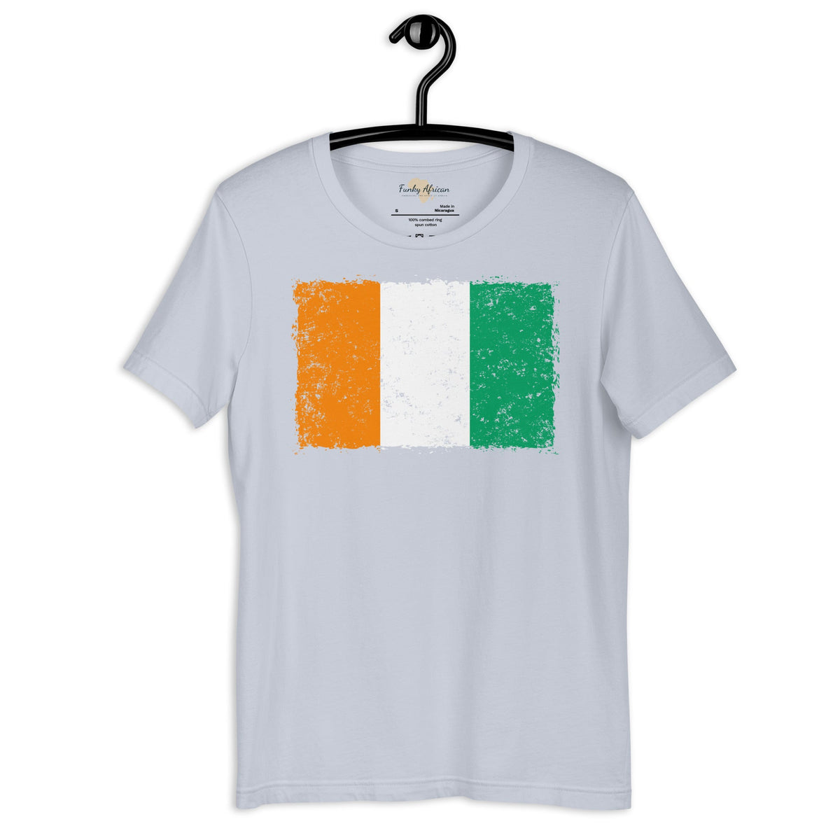 Côte d'Ivoire grunge unisex tee Funky African