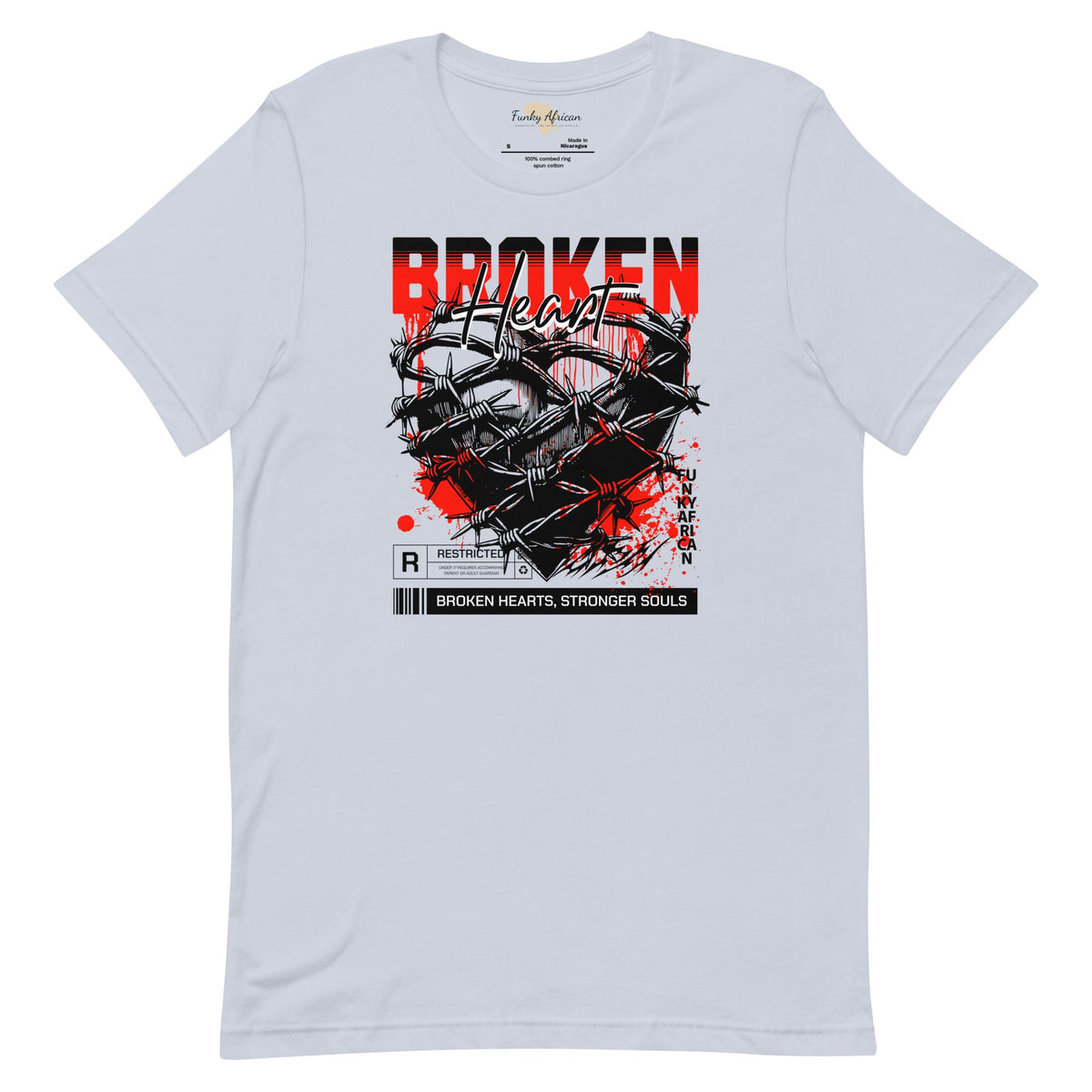 Broken Heart unisex tee Funky African