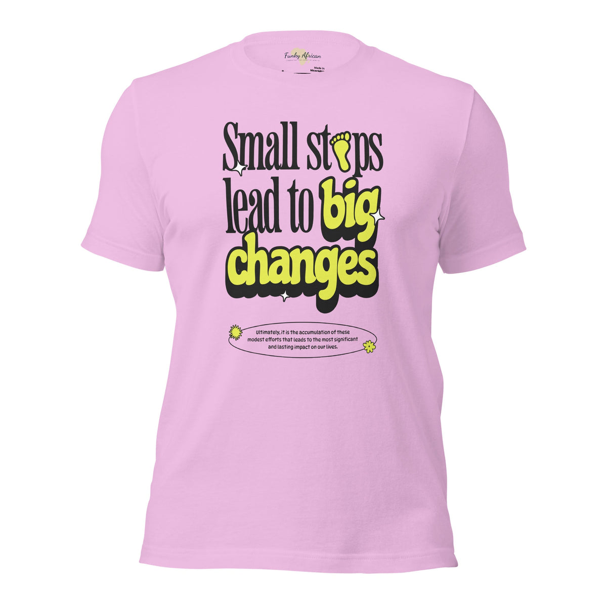 Small steps unisex tee Funky African