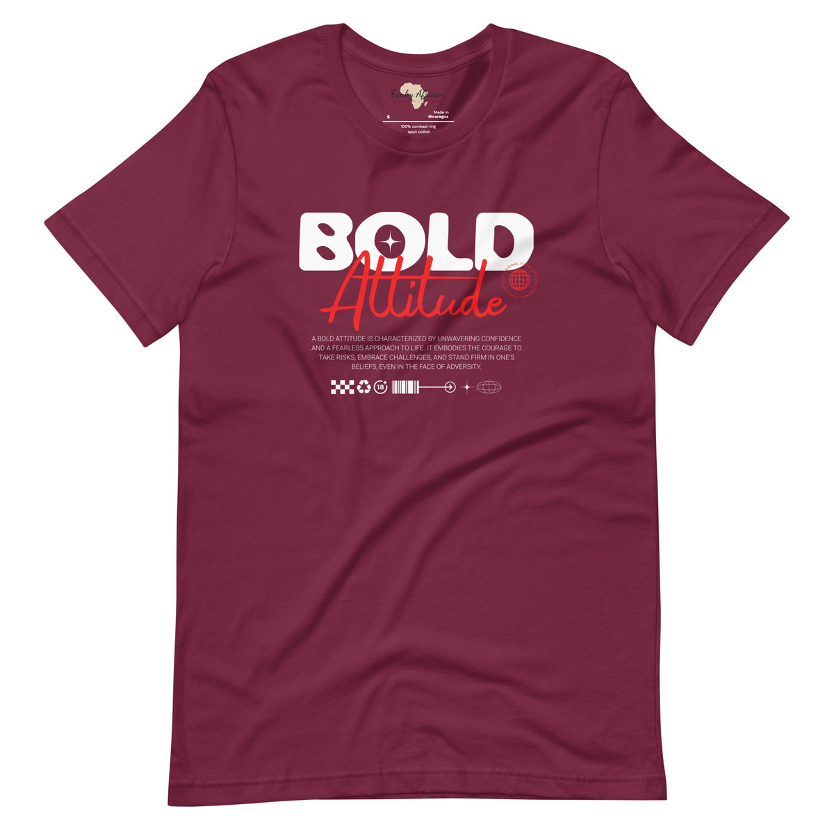 Bold Attitude unisex tee Funky African