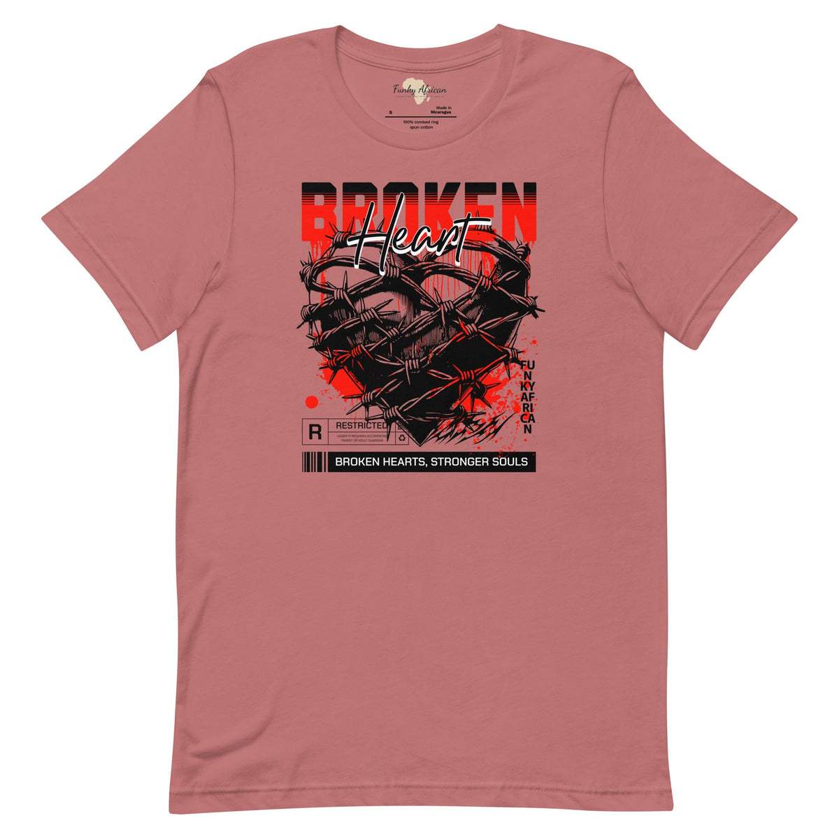 Broken Heart unisex tee Funky African