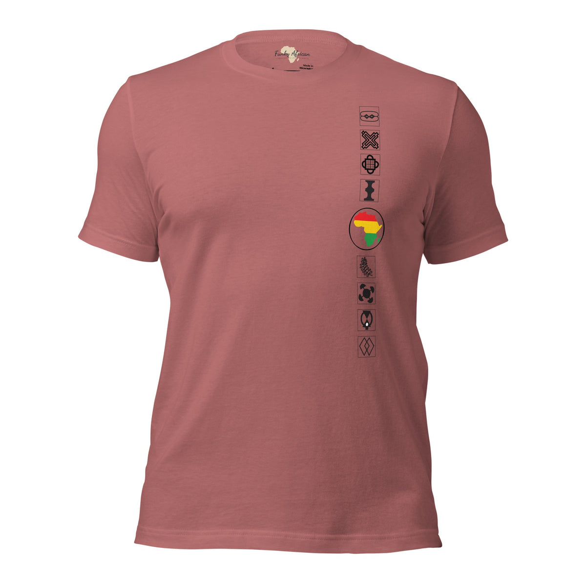Adinkra Sided Unisex t-shirt Funky African