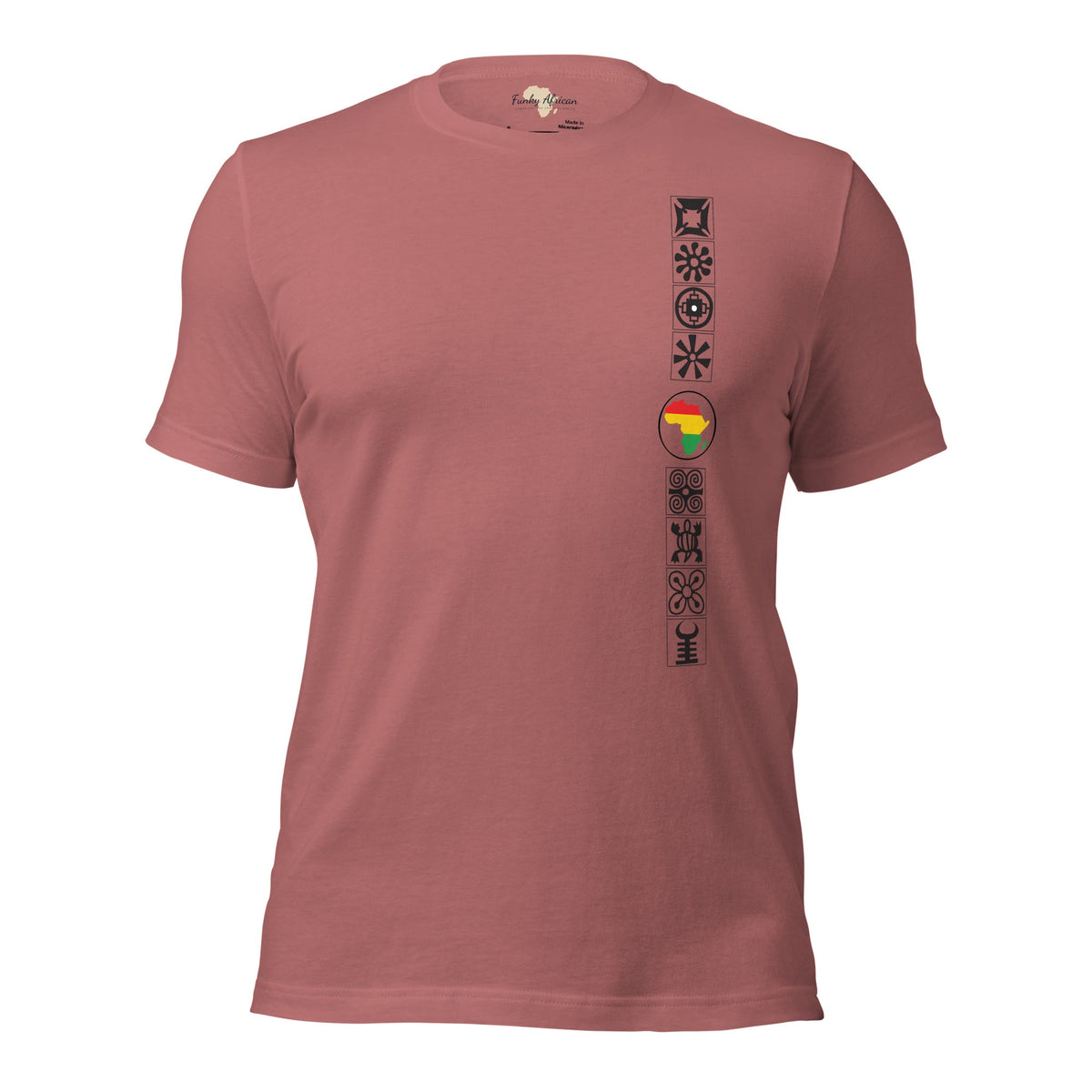 Adinkra Sided Unisex t-shirt Funky African