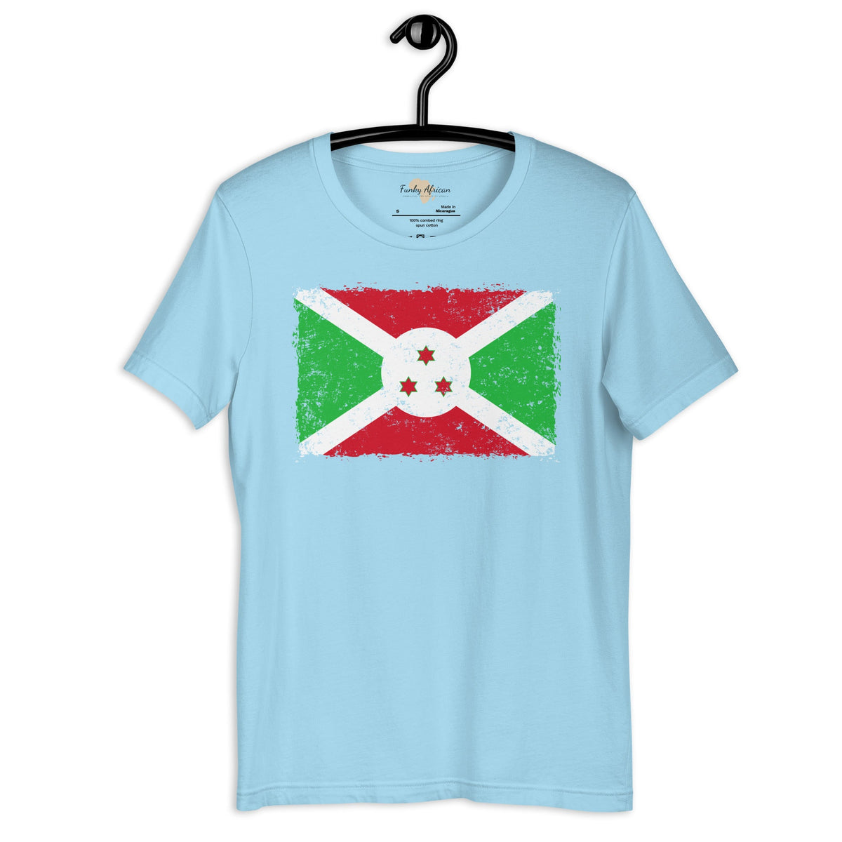 Burundi grunge unisex tee Funky African