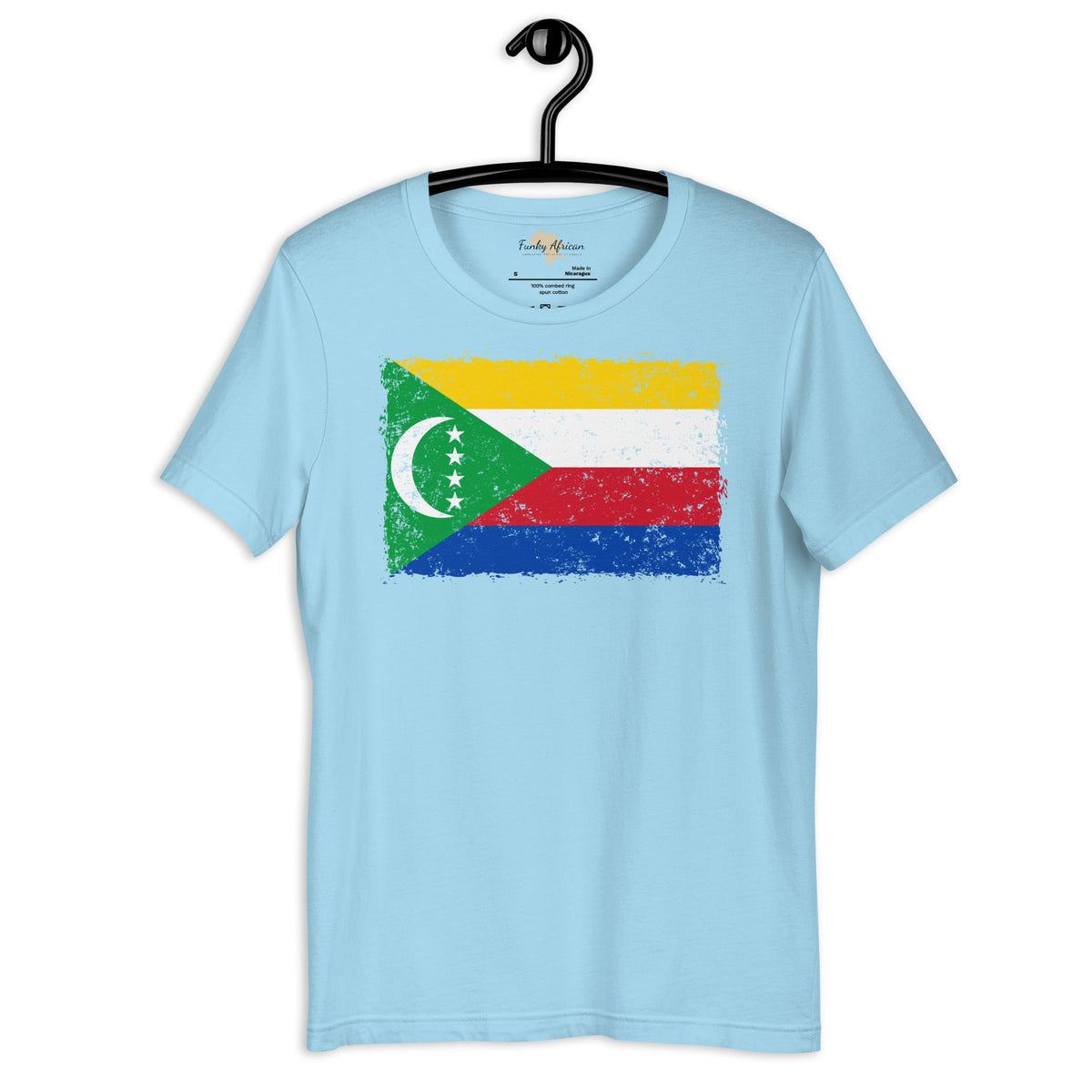 Comoros grunge unisex tee Funky African