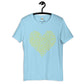 Typography heart with positive words unisex tee Funky African