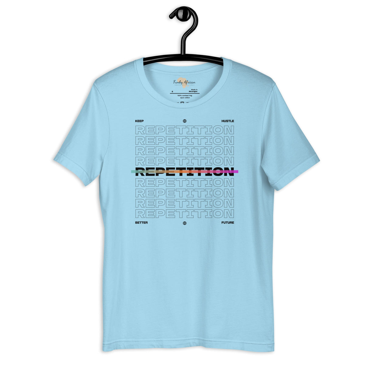 Repetition unisex tee Funky African