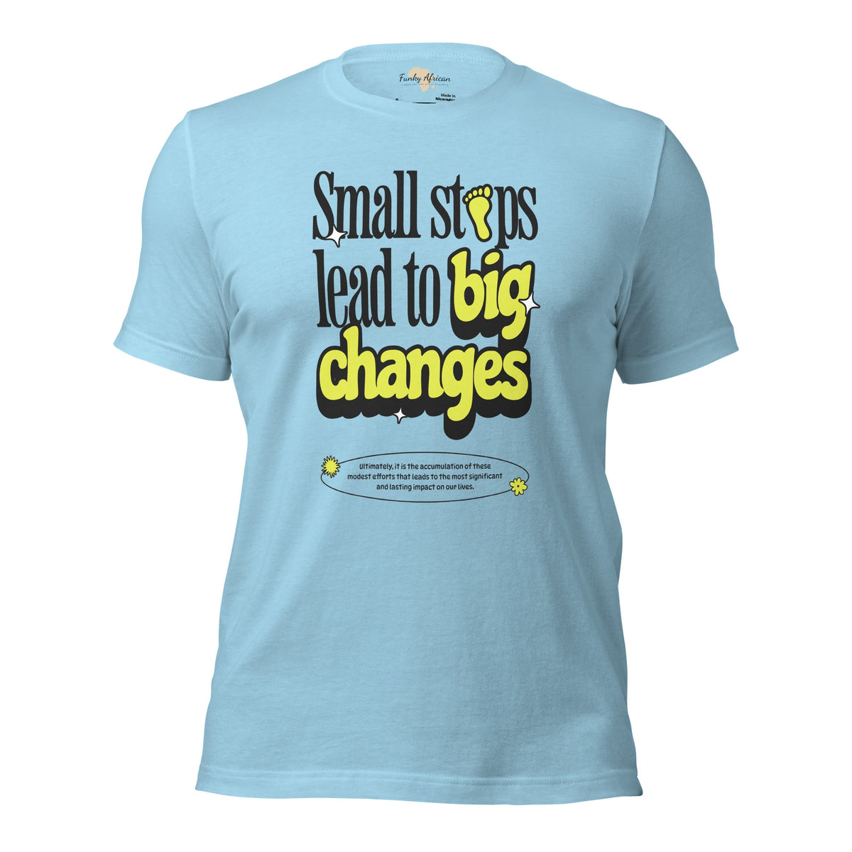 Small steps unisex tee Funky African