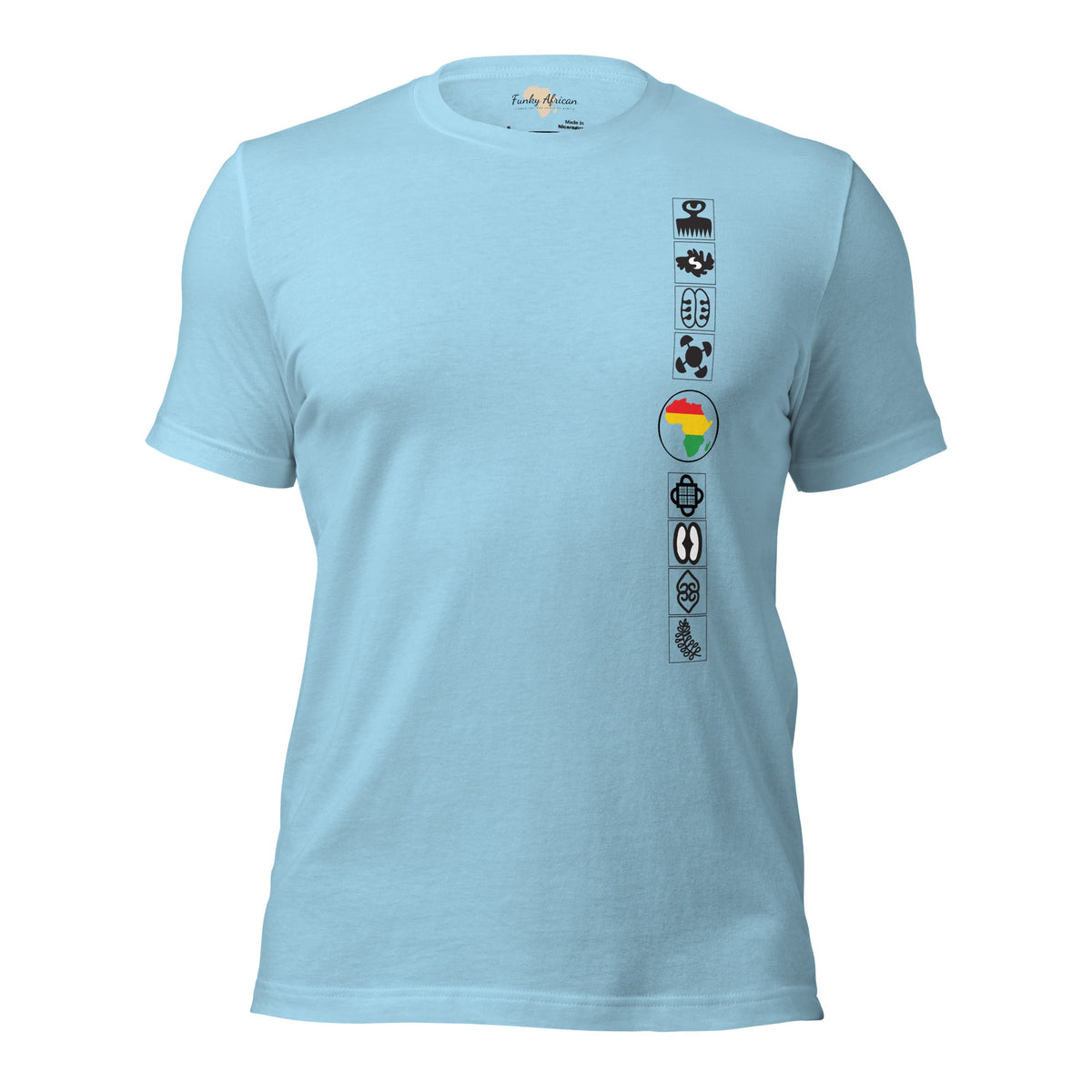 Adinkra Sided Unisex t-shirt Funky African