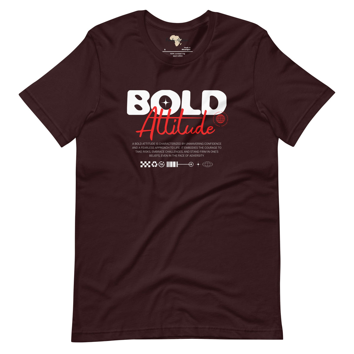 Bold Attitude unisex tee Funky African