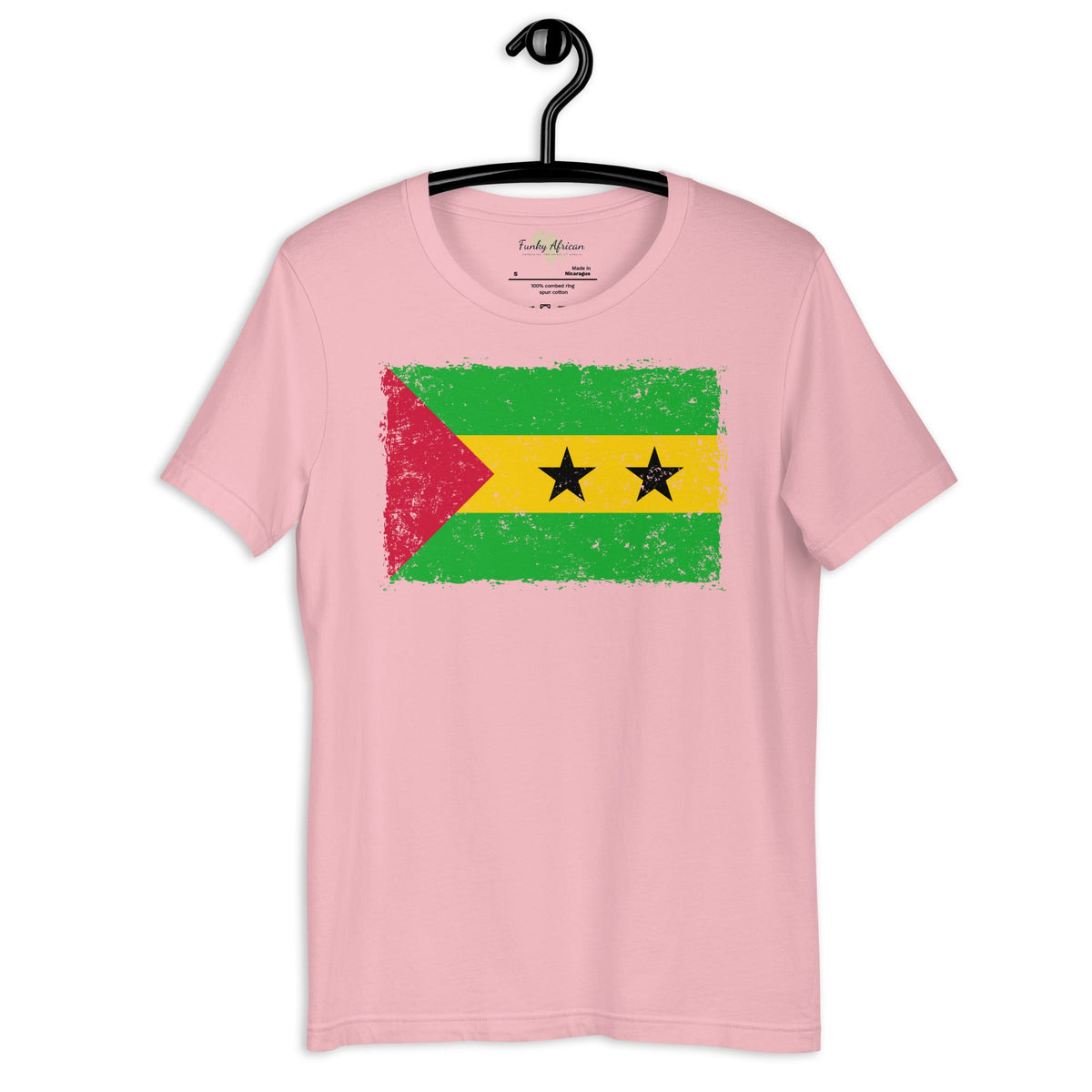 São Tomé and Príncipe grunge unisex tee Funky African