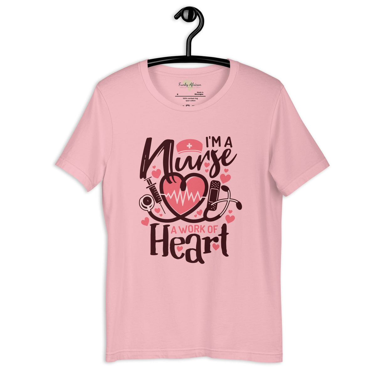 I am a nurse unisex tee Funky African