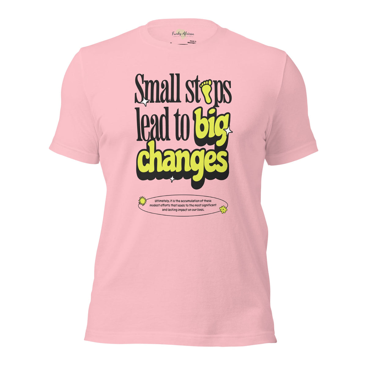 Small steps unisex tee Funky African