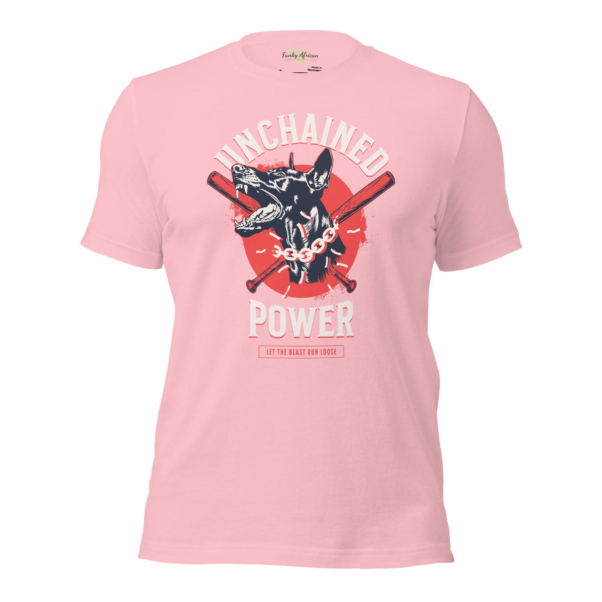 Unchained Power Unisex t-shirt Funky African