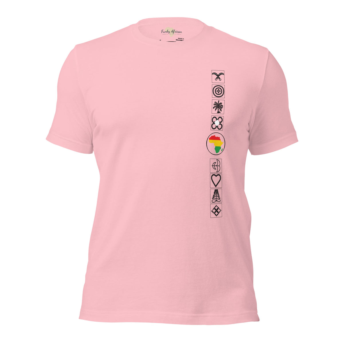 Adinkra Side Unisex t-shirt Funky African