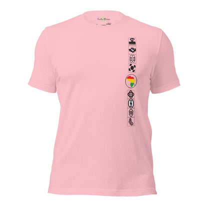 Adinkra Sided Unisex t-shirt Funky African