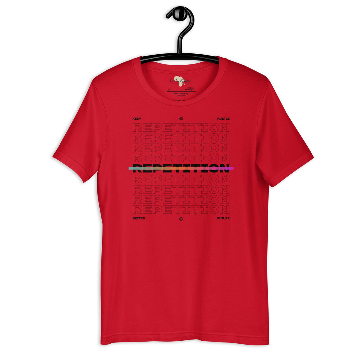 Repetition unisex tee Funky African