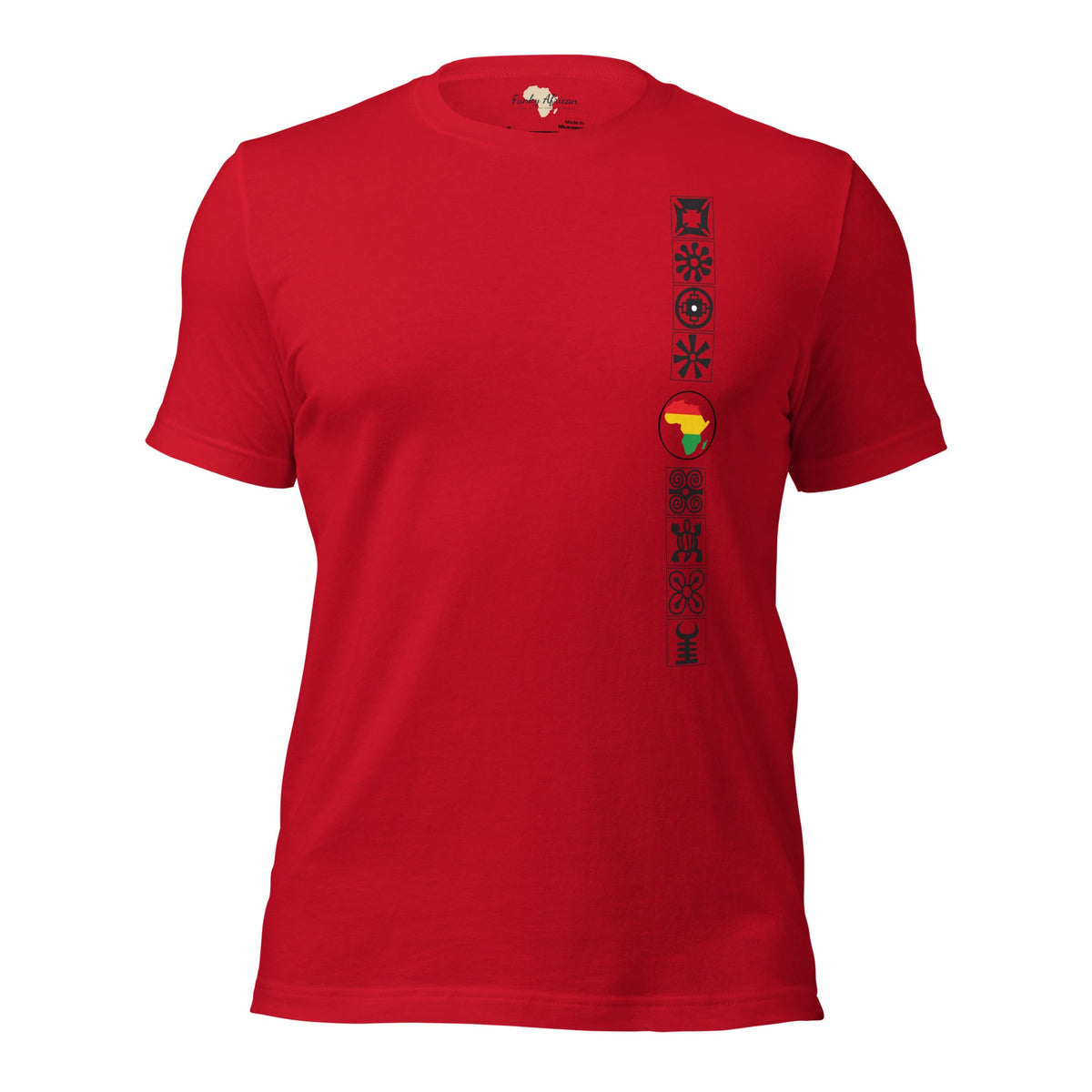 Adinkra Sided Unisex t-shirt Funky African