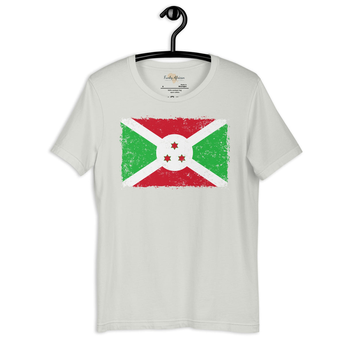 Burundi grunge unisex tee Funky African