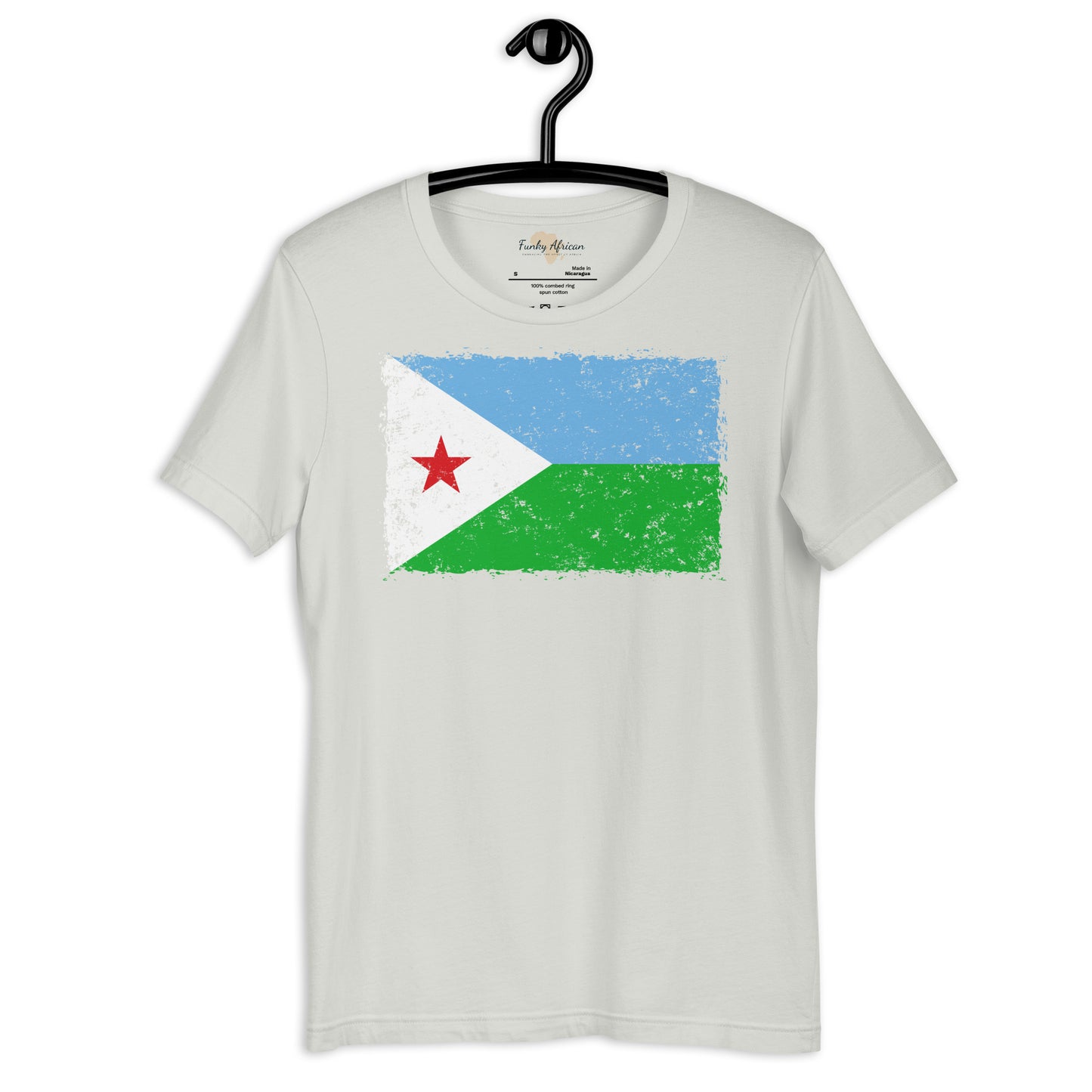 Djibouti grunge unisex tee