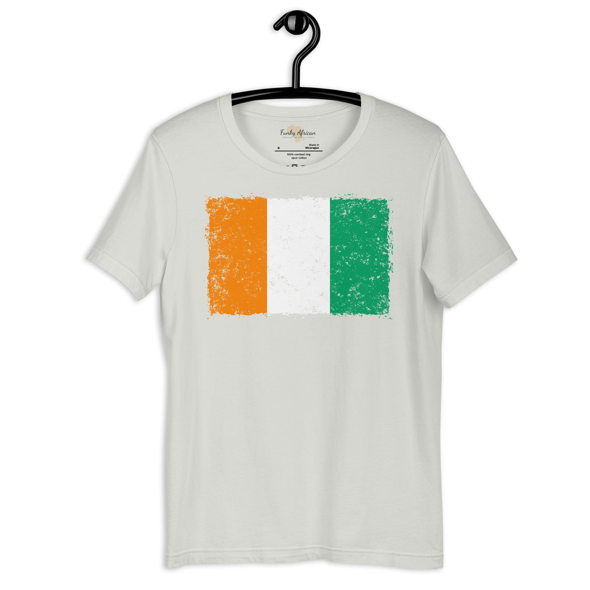 Côte d'Ivoire grunge unisex tee Funky African