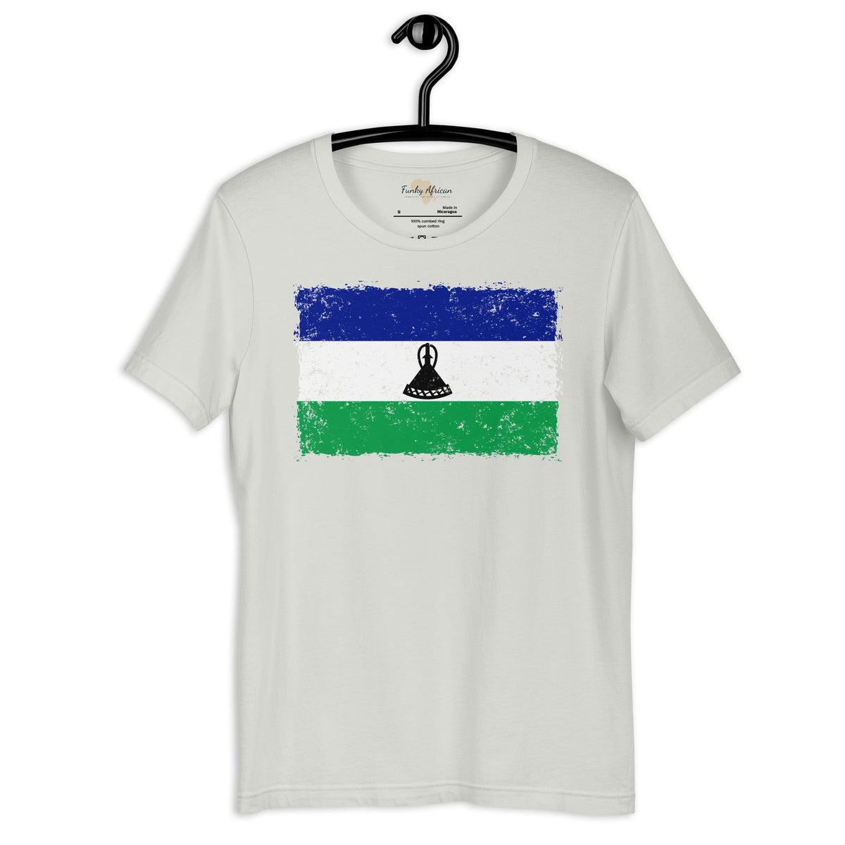 Lesotho grunge unisex tee Funky African