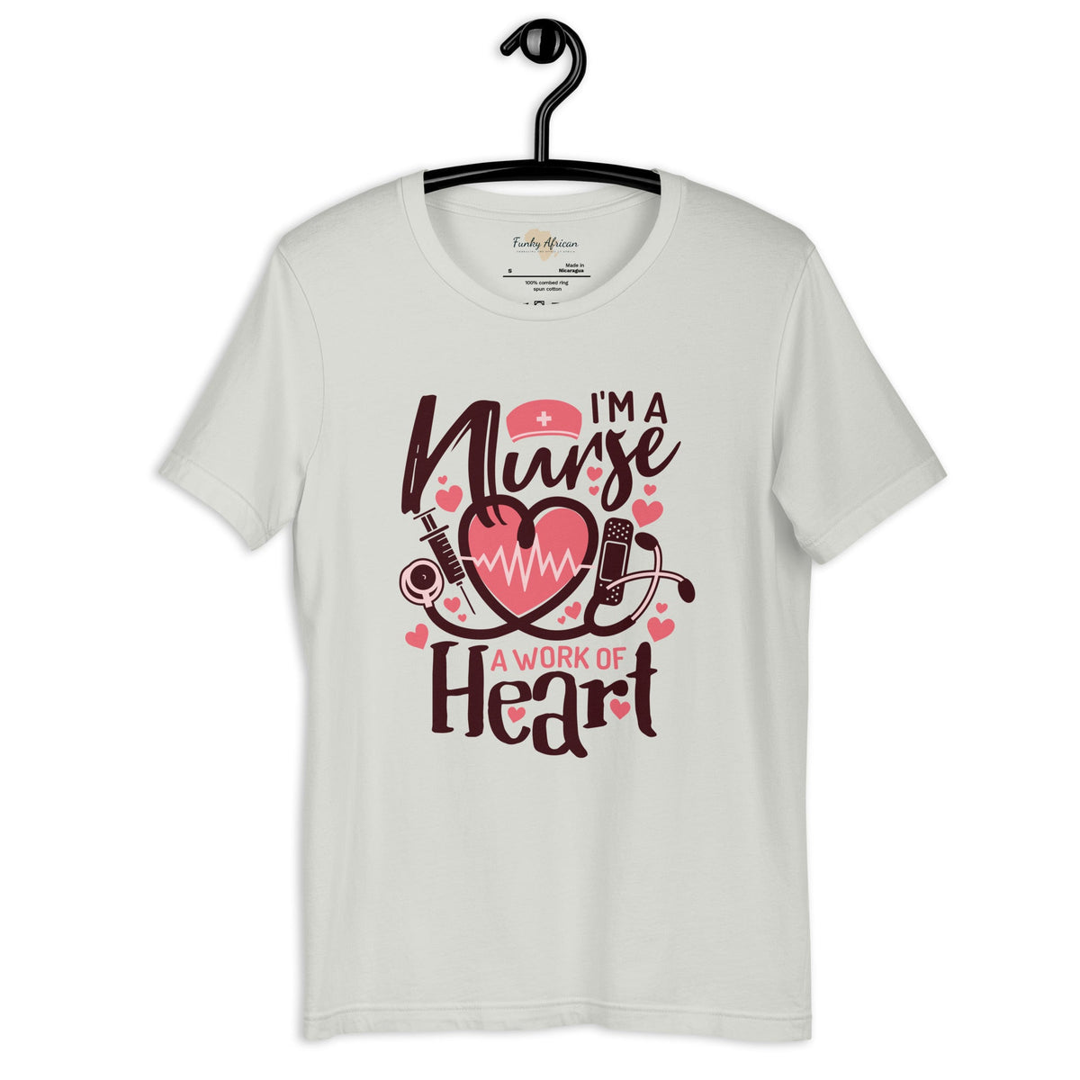 I am a nurse unisex tee Funky African