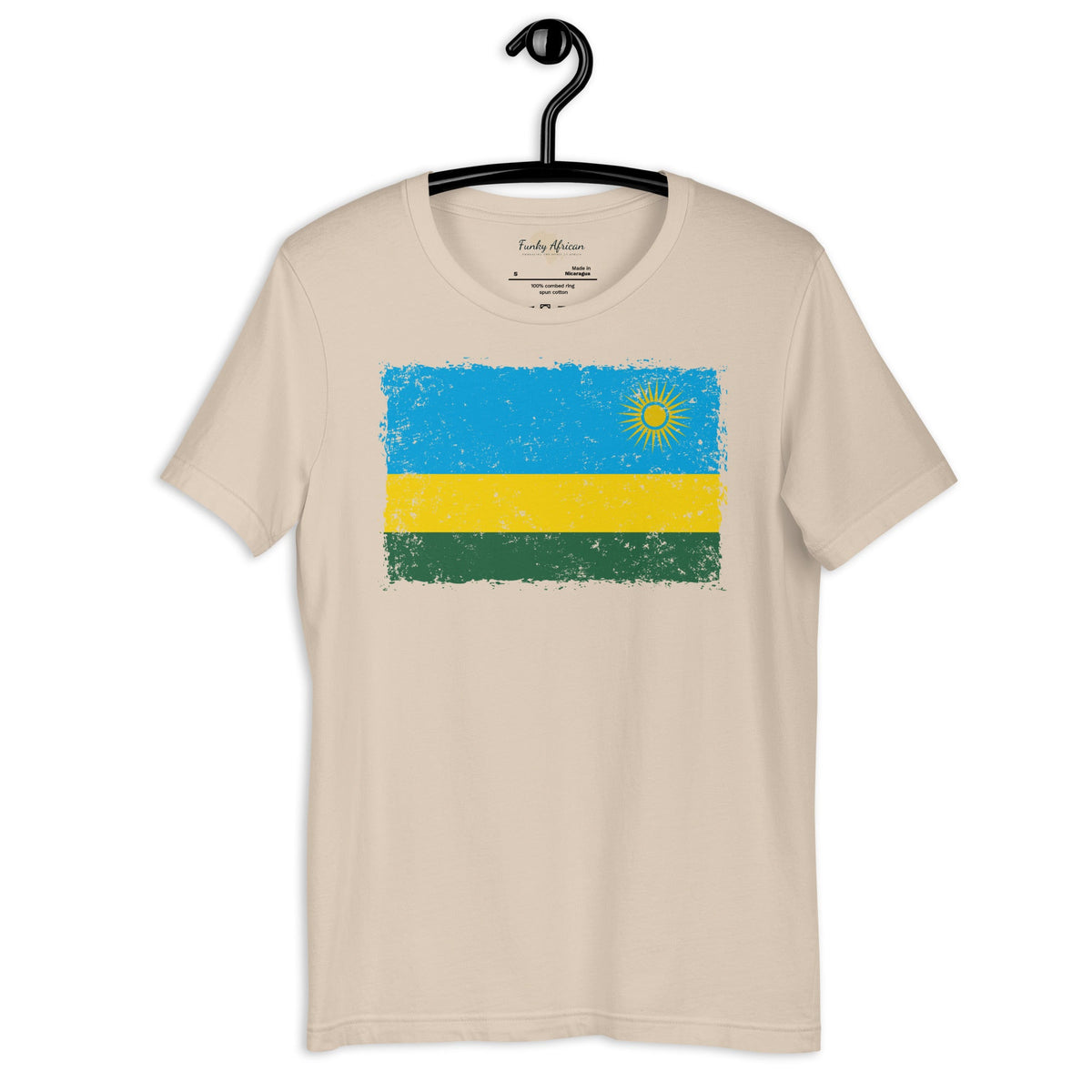 Rwanda grunge unisex tee Funky African