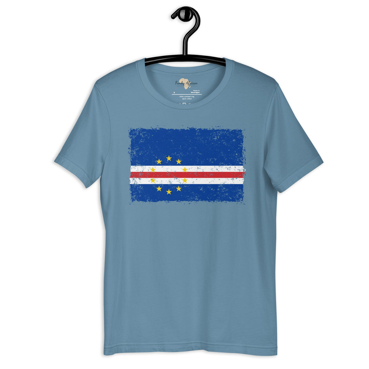 Cabo Verde grunge unisex tee Funky African