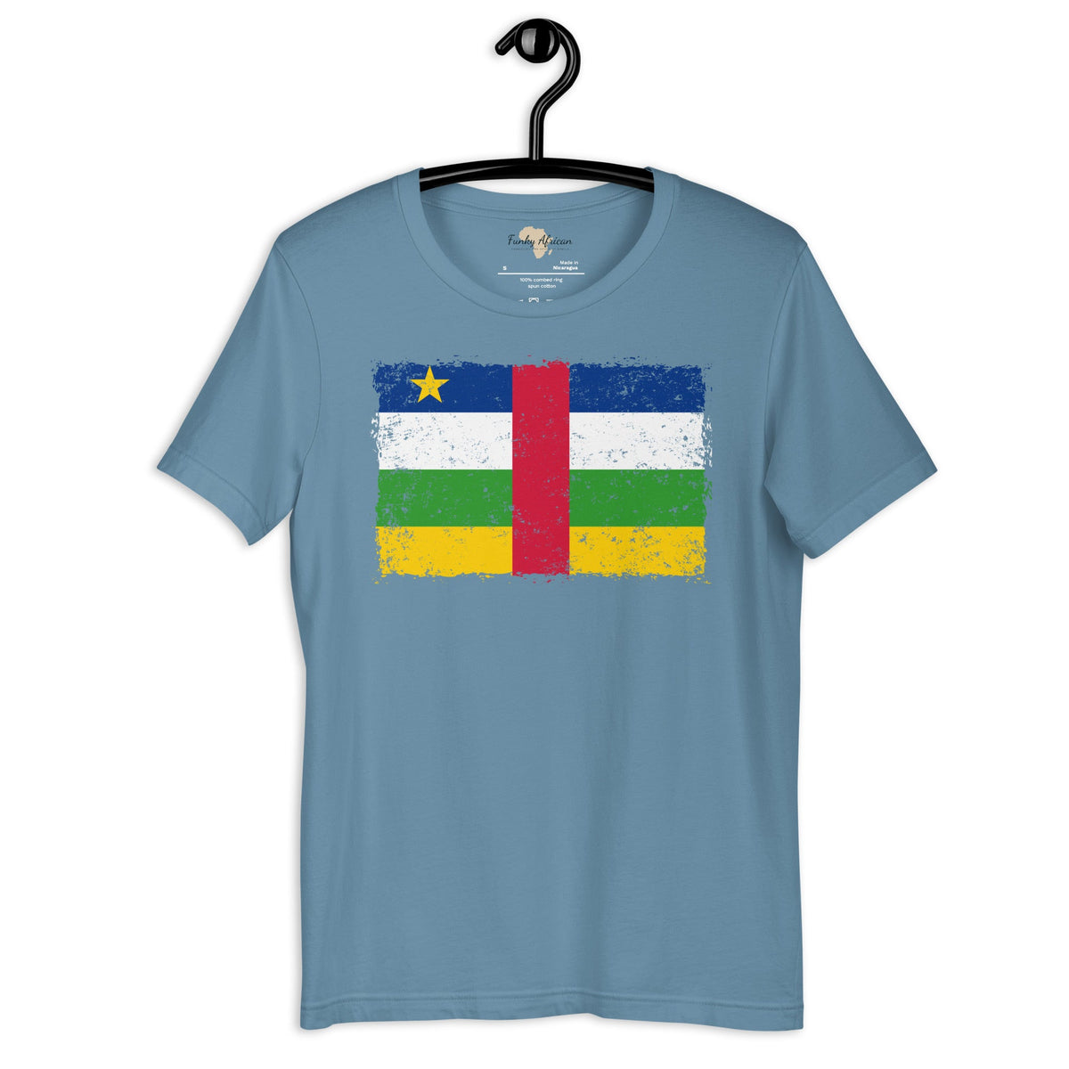 Central African Republic grunge unisex tee Funky African