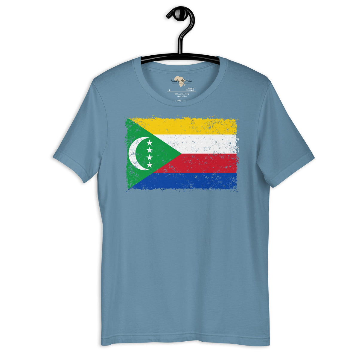 Comoros grunge unisex tee Funky African