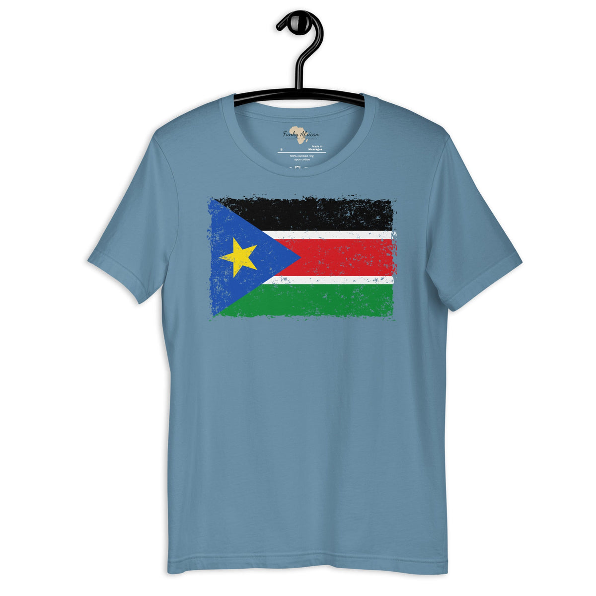 South Sudan grunge unisex tee Funky African