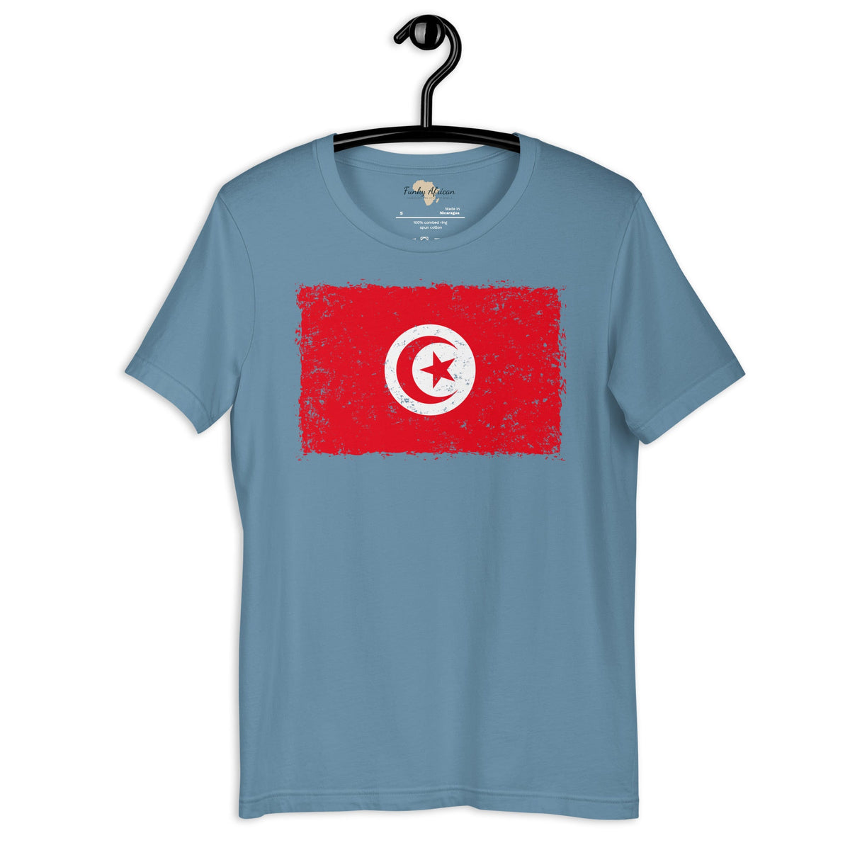Tunisia grunge unisex tee Funky African