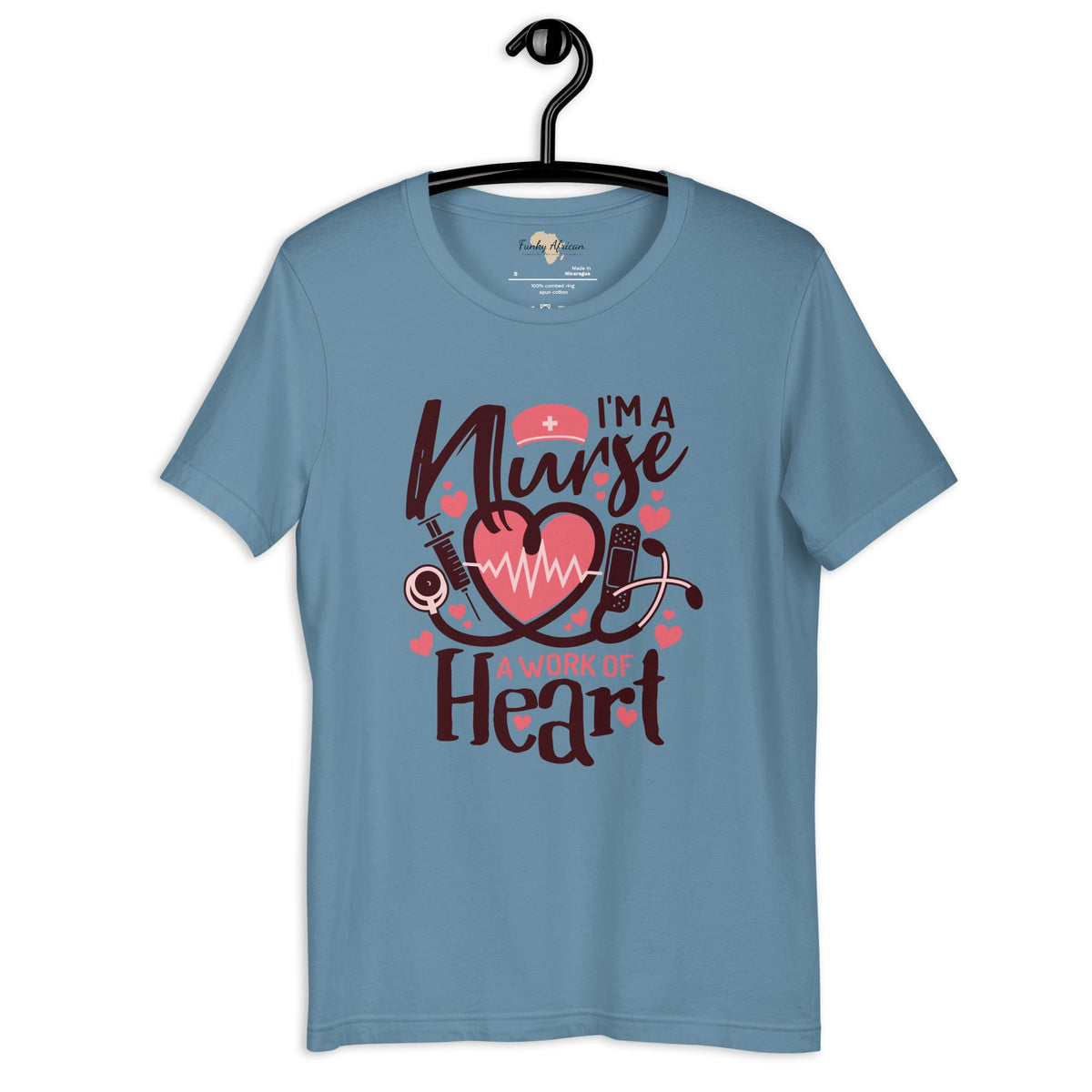 I am a nurse unisex tee Funky African