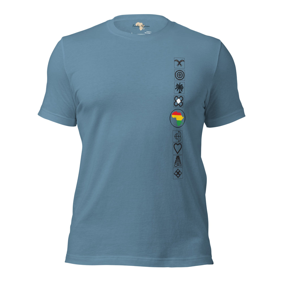 Adinkra Side Unisex t-shirt Funky African