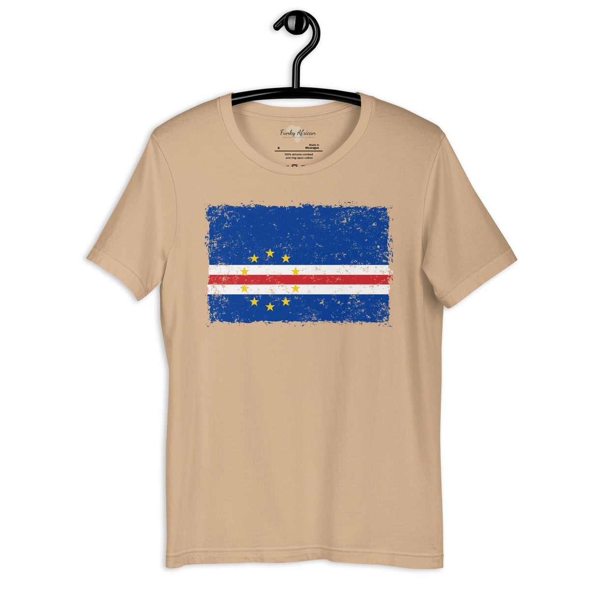 Cabo Verde grunge unisex tee Funky African