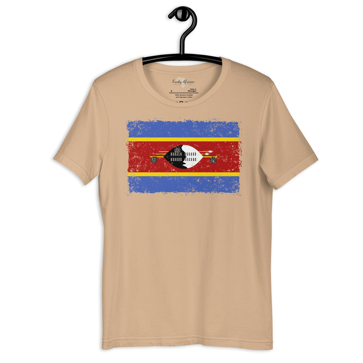 Eswatini grunge unisex tee Funky African