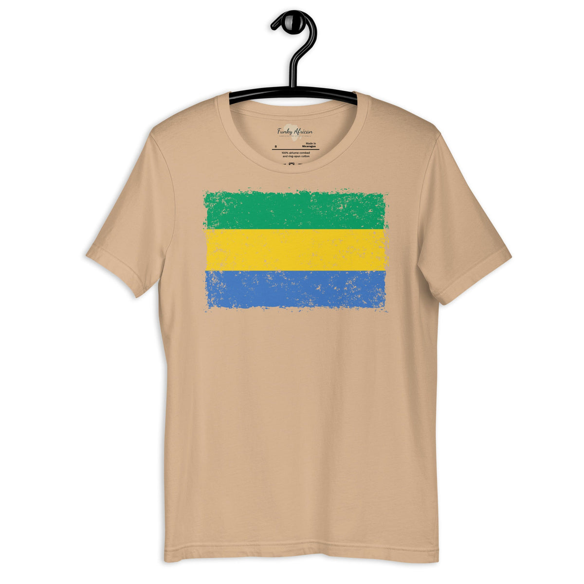 Gabon grunge unisex tee Funky African